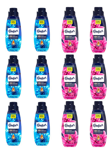 12 Suavizante Enjuague Comfort Concentrado X 500ml