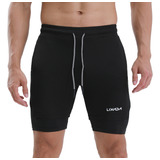 Pantalones Cortos Con Running Lixada Gym Para Hombres Con Bo