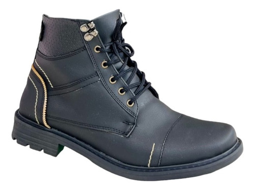 Zapato Bota Casual Caballero Botín Hombre Cuero Sintético 