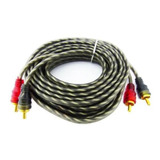 Cable 2x2 Rca, 5 Metros, Para Amplificacion De Auto. Tr-11.