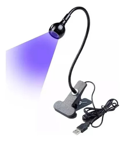 Mini Lampara Led-uv De Clip - Press On - Clip Uv Lampara