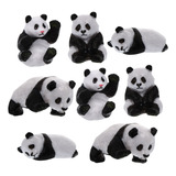 Decoración De Bonsái De Panda, Diseño De Animal Panda, 8 Uni