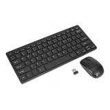 Teclado + Mouse Mini  Inalambrico Wireless Usb 2,4 Ghz