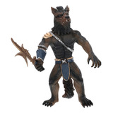 Estatua De Soldado Hombre Lobo, Modelo Simulado De Animales