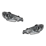 Juego Opticas Faros Delanteros Peugeot 206 2004 A 2012