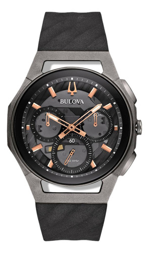 Reloj Bulova 98a162 Curv Para Caballero Original E-watch