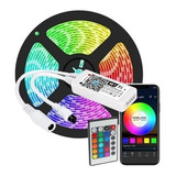 Cinta Luz Led Bluetooth 5 Metros Rgb Multicolor Con Control