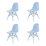 Cadeira Para Sala De Jantar Eames Pp Dsw Inj Azul Hd