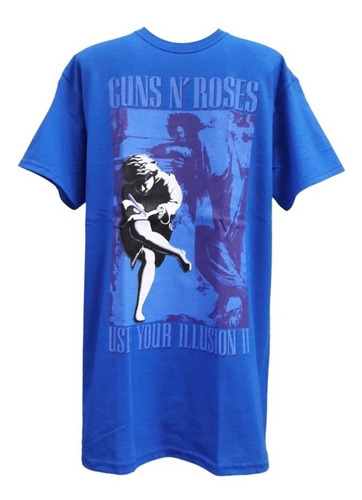 Playera Guns And Roses - Use Your Illusion 2 ( Color Azul )