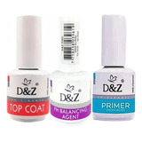 Kit Preparadores D&z Primer Top Coat E Desidrat