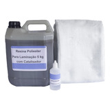 Tecido Fibra 200 2 Kg + 5 Kg Resina Poliester Isoftalica