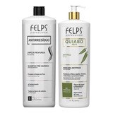 Felps - Progressiva Okra Litro  + Shampoo Antiresiduo Litro