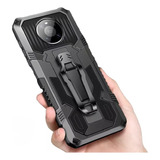 Carcasa Para Xiaomi Mi 10t Lite Negra Antigolpe Clip Metal