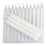 1 Kg De Vela Palito - 33 Velas De Fábrica De 18cm - Quilo Cor Branco