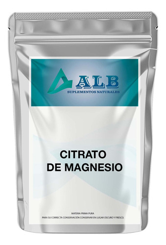 Citrato De Magnesio Puro Usp 250 Gr Alb