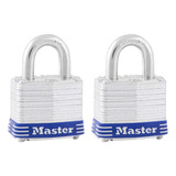 2 Candado Acero Laminado 51 Mm Master Lock 5espt Paq 2pz P