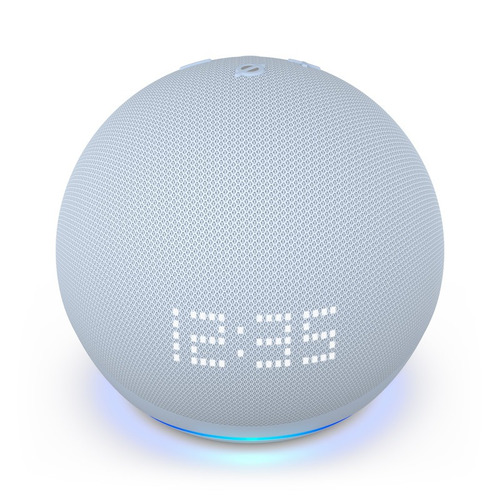 Asistente Virtual Amazon Echo Dot 5ta Gen Con Reloj Azul