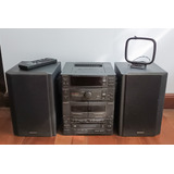 Minicomponente Sony Con Parlantes Radio Auxiliar Leer!