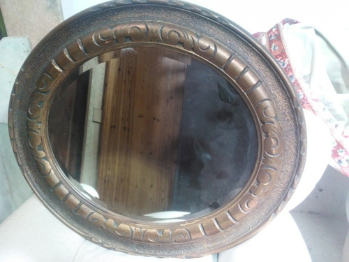 Espejo Grande Antiguo Tallado