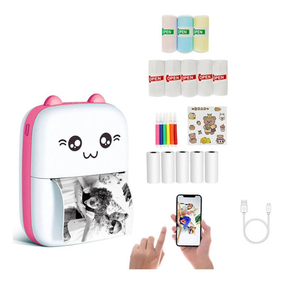 Impresora Portátil Wohingo Bluetooth iOS Android Rosa | MercadoLibre