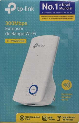 Repetidor Expansor De Señal Wifi Tp-link Tl-wa850re 300 Mbp