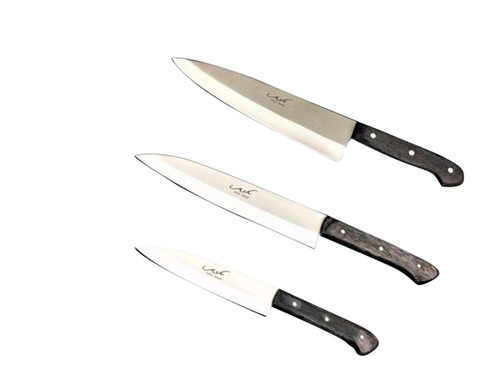 Set De 3 Cuchillos Para Chef 440c - 13, 13 Y 10in (k-707bk)