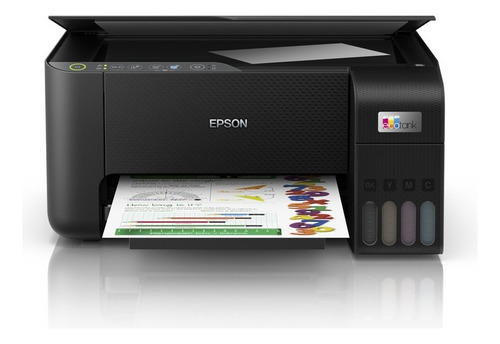 Impressora Multifuncional 3 Em 1 Ecotank L3250 Preta Epson 