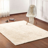 Alfombra Nordica Piel Pelo Corto Suave Decoración Boho 