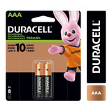 Pila Recargable Duracell Triple Aaa 2 Unidades 