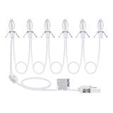 Leelosp Cable Accesorio De Luz De Pueblo Navideno Con 6 Bomb