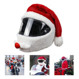 Sombrero Decorado Con Casco De Motocicleta De Papá Noel