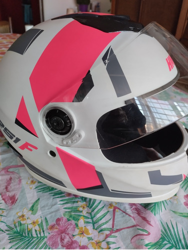 Casco Hawk Rosa S