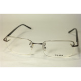 Marco Lentes Ópticos Prada Vpr51d Silver Semi Al Aire M 48mm