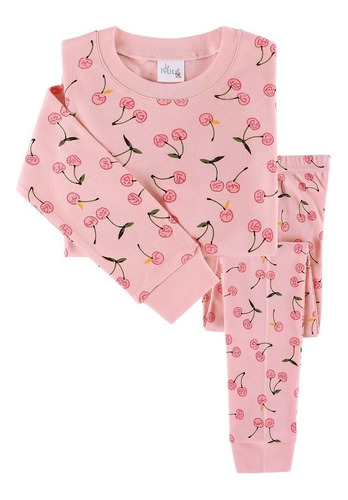 Pijama Guinda De Niños Largo Algodón Petitro