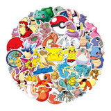 Set 50 Stickers Anime Pokemon Pikachu Pegatinas Calcomanias