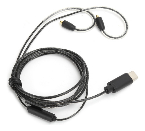 Cable De Audífonos Typec Mmcx Con Micrófono Apto Para Shur