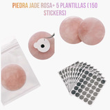 Piedra Jade Rosa + 5 Plantillas (150 Stickers)