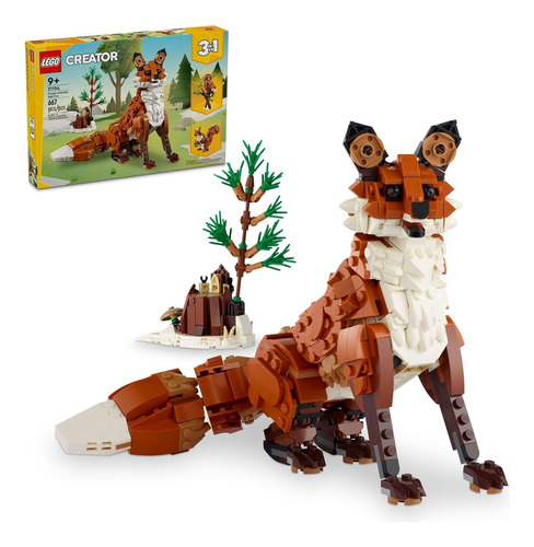 Lego Creator 3 In 1 Forest Animals Red Fox 31154