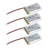 4 Baterias Lipo 3.7v 1100mah 1s Jst Makerfocus