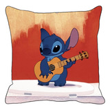 Cojines Decorativos Stitch Lilo Guitarra Playa Surf 40cm