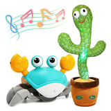 Pbooo Interactive Dancing Cactus Y Rawling Baby Toy Set - Pe