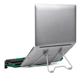 Soporte Multifuncional Laptop Portátil Plegable Ajustable Color Plateado