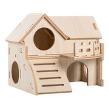 Hamster Maze Wood House Landscaping Supplies Juguete De