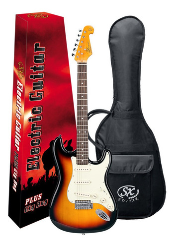Guitarra Electrica Sx Stratocaster Sst62+ Sunburst