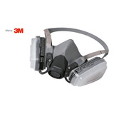 Respirador 3m 6200 Media Cara Mediano 2 Flitros 6200 Med Sms