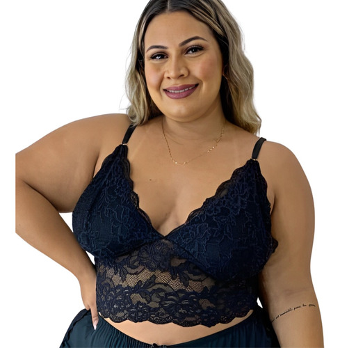 Blusinha Plus Sise Top Cropeed Feminino Plus Size Blogueira