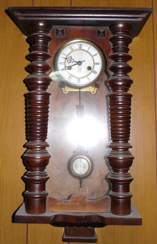 Reloj Gustav Becker 1890 Alemán Antiguo Péndulo Vintage