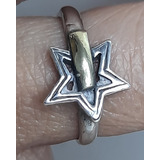 Anillo De Plata Vintage Con Estrella