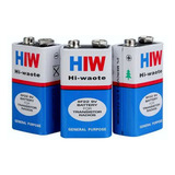 Caixa C/ 10 Bateria 9v Hiw  Não Recarregável