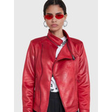 Chaqueta Biker Nueva Desigual Rojo 40